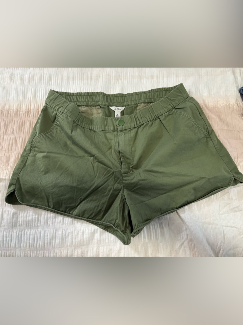 Green Women's Utility Casual Shorts - J Crew city fit shorts